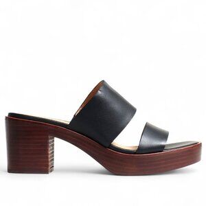Madewell Kiera Two Strap Mule Sandal Black